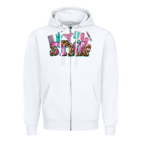 White stna Zipper Hoodie - AdoDesignShop