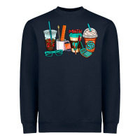Navy math teacher coffee cups Heavyweight Sweatshirt - AdoDesignShop