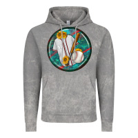 Cloud Rock baseball with sunflower round earrings Vintage Hoodie - BundleAndBundleShop