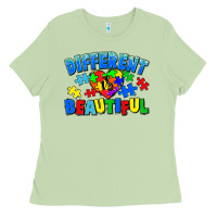 Matcha Different is beautiful Autism Ladies Tee - CowGirlArtShop
