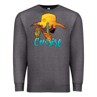Charcoal Heather cowgirl western Premium Sweatshirt - AdoDesignShop