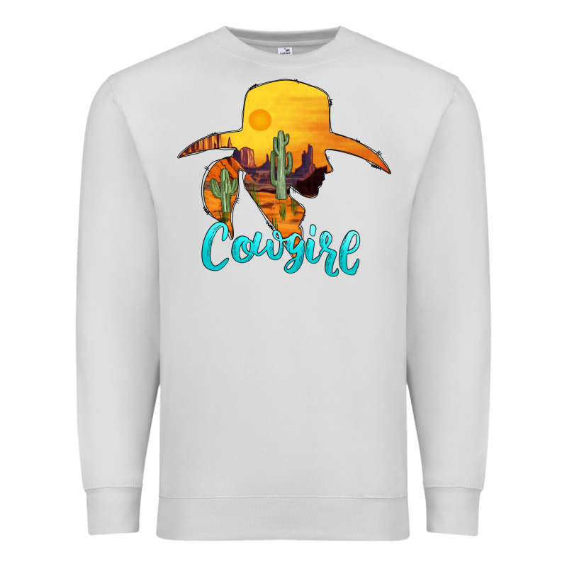 Cowgirl Western Premium Sweatshirt by AdoDesignShop | Teevron
