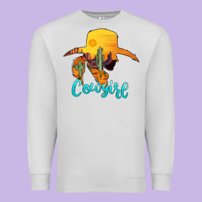 Cowgirl Western Premium Sweatshirt Designed By Adodesignshop