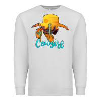 Dove Grey cowgirl western Premium Sweatshirt - AdoDesignShop