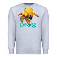 Heather Grey cowgirl western Premium Sweatshirt - AdoDesignShop