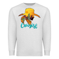 Oatmeal Heather cowgirl western Premium Sweatshirt - AdoDesignShop