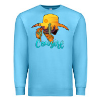 Ocean Blue cowgirl western Premium Sweatshirt - AdoDesignShop