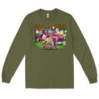 Army Green on the hunt truck Long Sleeve Tee - FaDigitalArtStudio