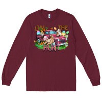 Burgundy on the hunt truck Long Sleeve Tee - FaDigitalArtStudio
