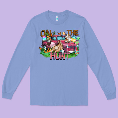 On The Hunt Truck Long Sleeve Tee Designed By Fadigitalartstudio