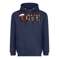Navy love christmas boots Heavyweight Hoodie - AdoDesignShop