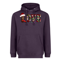 Plum love christmas boots Heavyweight Hoodie - AdoDesignShop