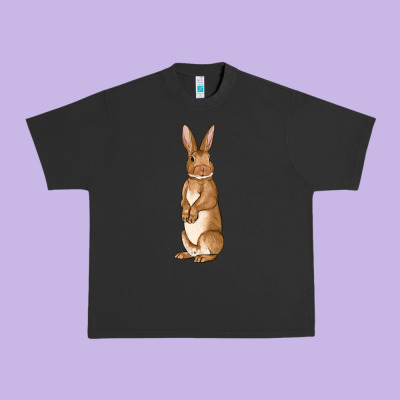 Bunny Easter Urban Heavy Tee Designed By Oliviacreatesart