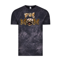 Cloud Black Pug Mom Vintage Tee - Jasminsmagicworld
