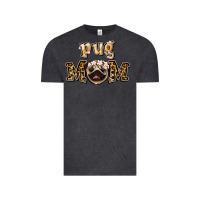 Vintage Black Pug Mom Vintage Tee - Jasminsmagicworld