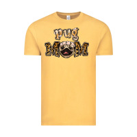 Vintage Mustard Pug Mom Vintage Tee - Jasminsmagicworld