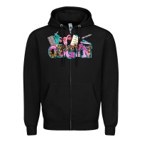 Black obgyn Zipper Hoodie - AdoDesignShop