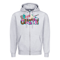 Heather Grey obgyn Zipper Hoodie - AdoDesignShop