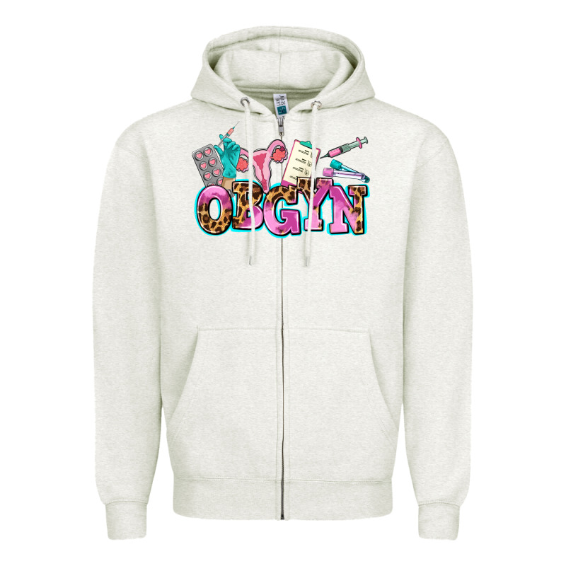 Obgyn Zipper Hoodie by AdoDesignShop | Teevron