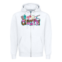 White obgyn Zipper Hoodie - AdoDesignShop