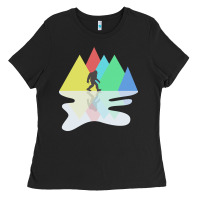 Black bigfoot t  shirt bigfoot   bigfoot 8 Ladies Tee - linhVisuals