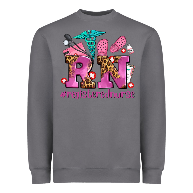 Registered Nurse With Crocs Heavyweight Sweatshirt by AdoDesignShop | Teevron