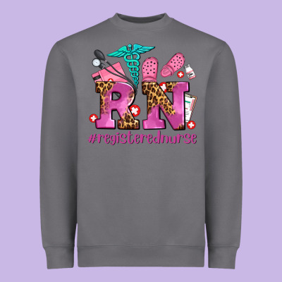 Registered Nurse With Crocs Heavyweight Sweatshirt Designed By Adodesignshop