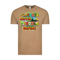 Vintage Coffee Fiesta siesta tequila repeat Vintage Tee - FaDigitalArtStudio