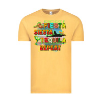 Vintage Mustard Fiesta siesta tequila repeat Vintage Tee - FaDigitalArtStudio