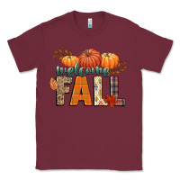 Burgundy welcome fall Classic Tee - CowGirlArtShop