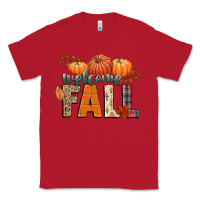 Red welcome fall Classic Tee - CowGirlArtShop