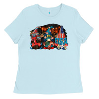 Baby Blue i love usa gnomes 4th of july Ladies Tee - CowGirlArtShop