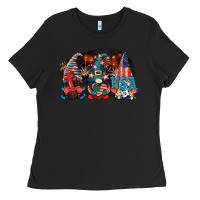 Black i love usa gnomes 4th of july Ladies Tee - CowGirlArtShop