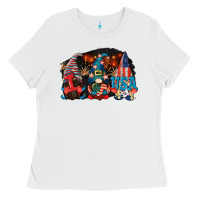 White i love usa gnomes 4th of july Ladies Tee - CowGirlArtShop