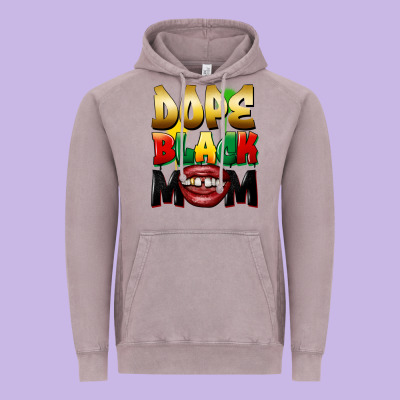 Dope Black Mom Vintage Hoodie Designed By Fadigitalartstudio