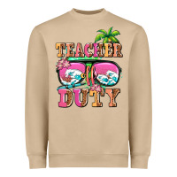 Teacher Off Duty Heavyweight Sweatshirt | Teevron
