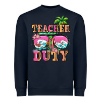 Navy teacher off duty Heavyweight Sweatshirt - AdoDesignShop