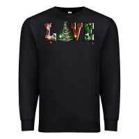 Black love christmas tree Premium Sweatshirt - AdoDesignShop