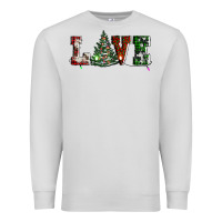 Dove Grey love christmas tree Premium Sweatshirt - AdoDesignShop