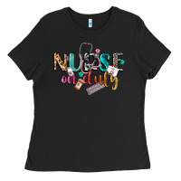 Black nurse on duty Ladies Tee - CowGirlArtShop