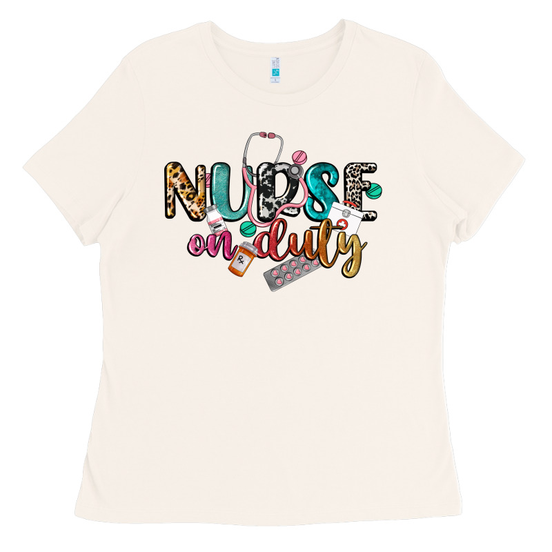 Nurse On Duty Ladies Tee by CowGirlArtShop | Teevron