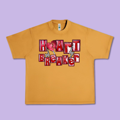 Heart Breaker Valentine's Day Urban Heavy Tee Designed By Fadigitalartstudio