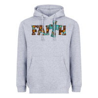 Heather Grey faith thanksgiving cross Heavyweight Hoodie - AdoDesignShop