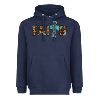 Navy faith thanksgiving cross Heavyweight Hoodie - AdoDesignShop