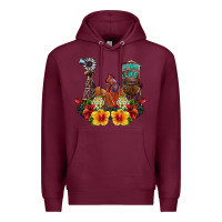 Burgundy farm life rooster Premium Hoodie - SublimationCraftShop