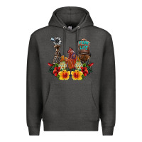 Charcoal Heather farm life rooster Premium Hoodie - SublimationCraftShop