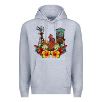Heather Grey farm life rooster Premium Hoodie - SublimationCraftShop