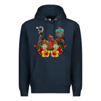 Navy farm life rooster Premium Hoodie - SublimationCraftShop