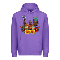 Purple farm life rooster Premium Hoodie - SublimationCraftShop