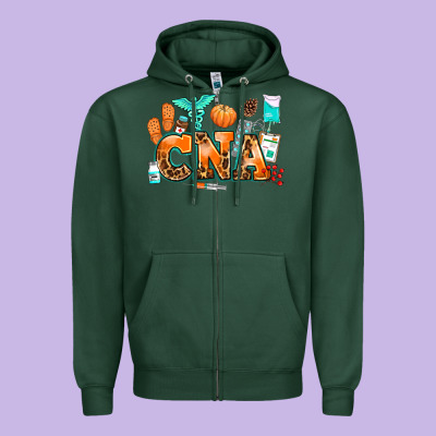 Cna Zipper Hoodie Designed By Adodesignshop